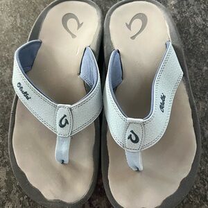 OluKai women’s Light Blue Flip Flops. Worn only 2-3 times.